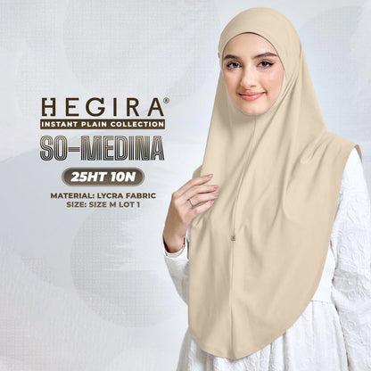 Hegira Hijab Inspired SO-MEDINA Plain Instant Collection (25HT)