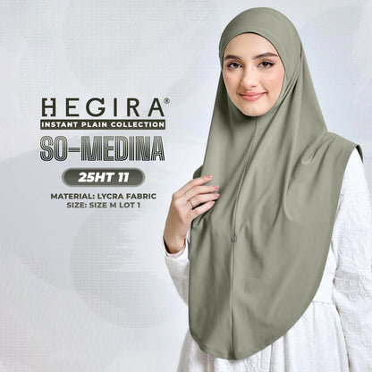 Hegira Hijab Inspired SO-MEDINA Plain Instant Collection (25HT)