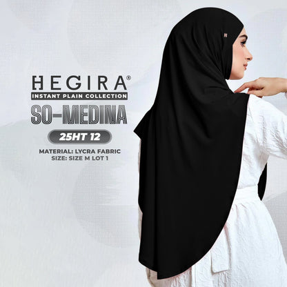 Hegira Hijab Inspired SO-MEDINA Plain Instant Collection (25HT)