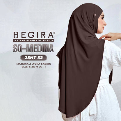 Hegira Hijab Inspired SO-MEDINA Plain Instant Collection (25HT)