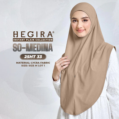 Hegira Hijab Inspired SO-MEDINA Plain Instant Collection (25HT)