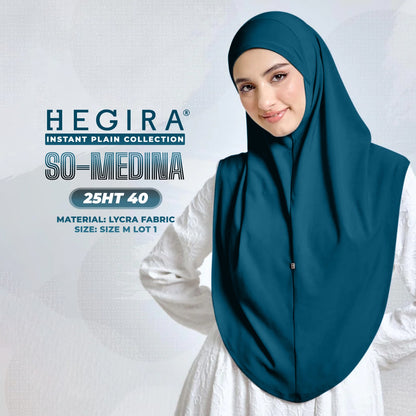 Hegira Hijab Inspired SO-MEDINA Plain Instant Collection (25HT)