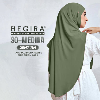 Hegira Hijab Inspired SO-MEDINA Plain Instant Collection (25HT)