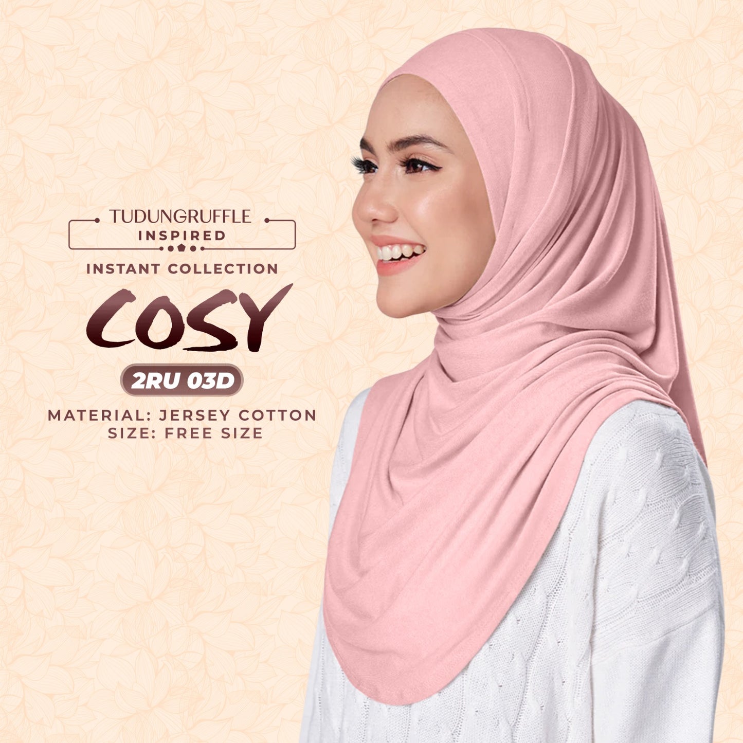 Tudung Ruffle COSY Instant Sarong