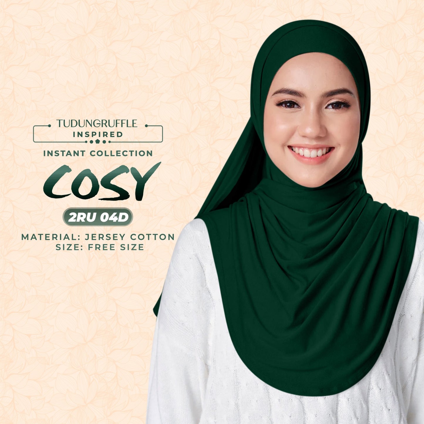 Tudung Ruffle COSY Instant Sarong