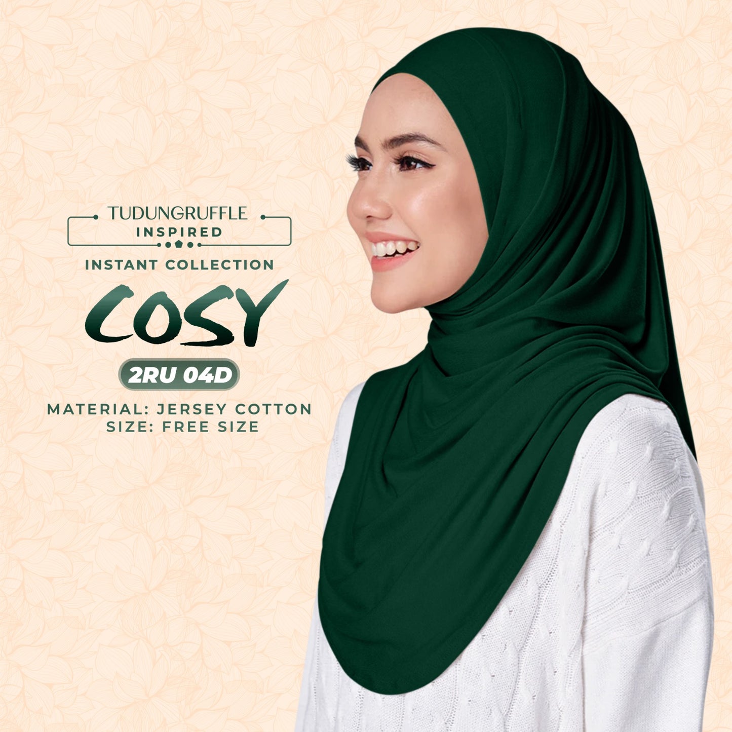 Tudung Ruffle COSY Instant Sarong