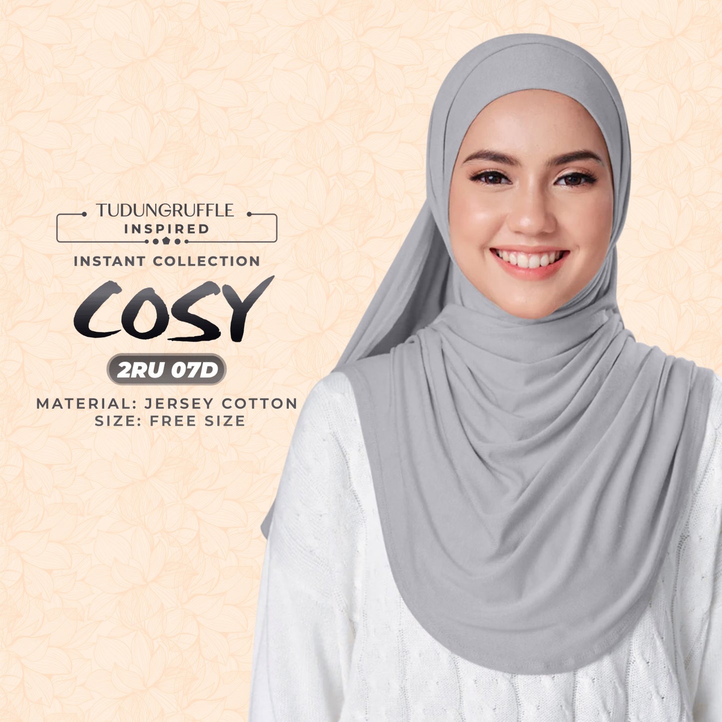 Tudung Ruffle COSY Instant Sarong