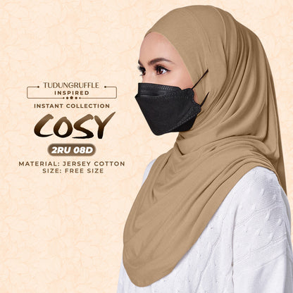 Tudung Ruffle COSY Instant Sarong