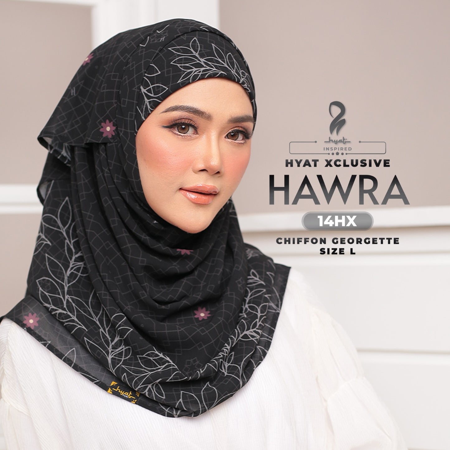 Hyat Hijab Inspired Qamra, Hawra, Qaseh & Arfa Xclusivel Collection With Box (13-16HX)