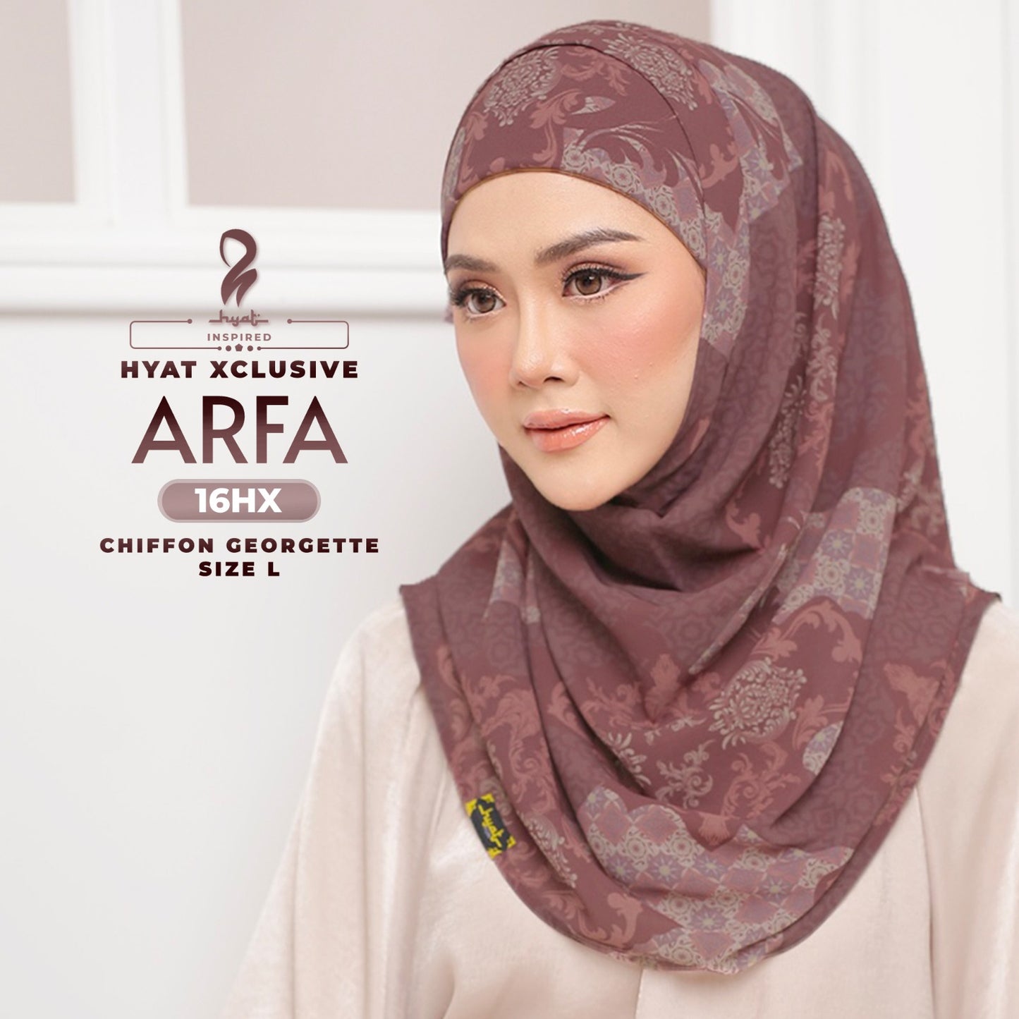 Hyat Hijab Inspired Qamra, Hawra, Qaseh & Arfa Xclusivel Collection With Box (13-16HX)