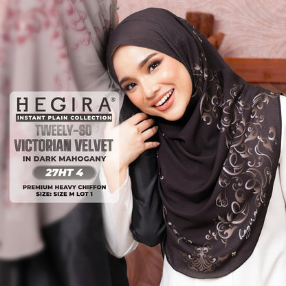 Hegira Hijab Inspired TWEELY-SO VICTORIAN VELVET Instant Collection (27HT)