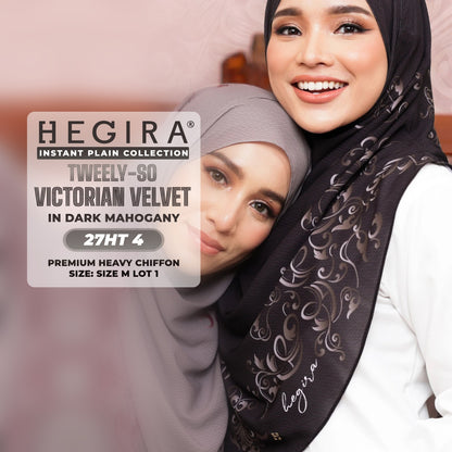 Hegira Hijab Inspired TWEELY-SO VICTORIAN VELVET Instant Collection (27HT)