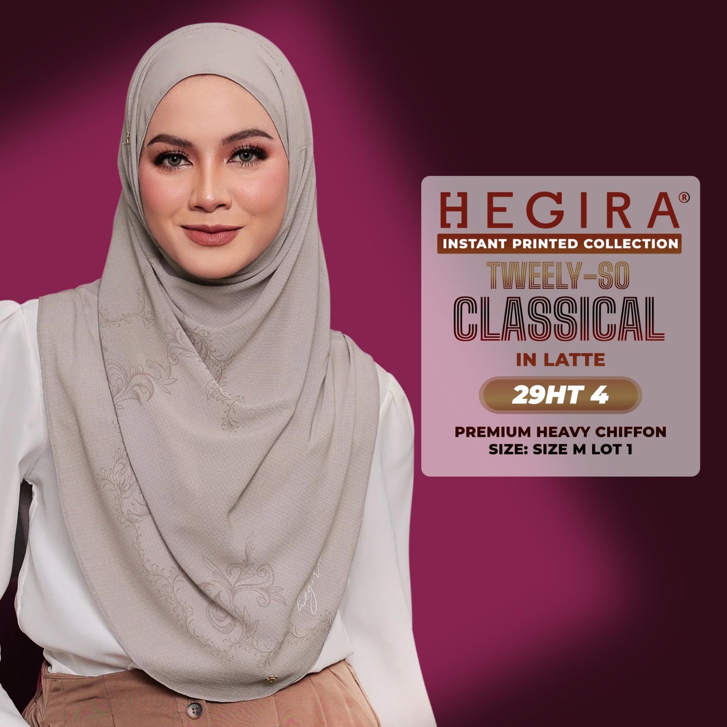 Hegira Inspired TWEELY-SO CLASSICAL Printed Instant (29HT)