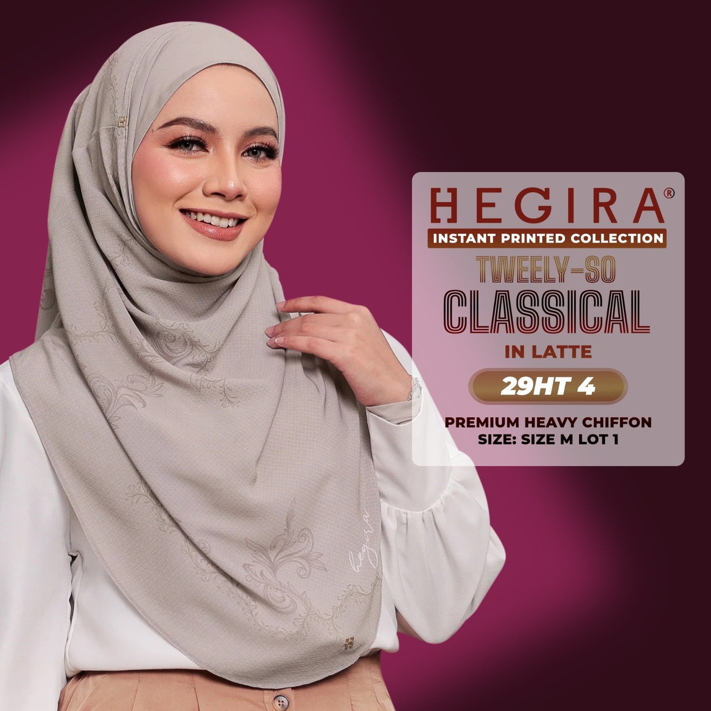 Hegira Inspired TWEELY-SO CLASSICAL Printed Instant (29HT)