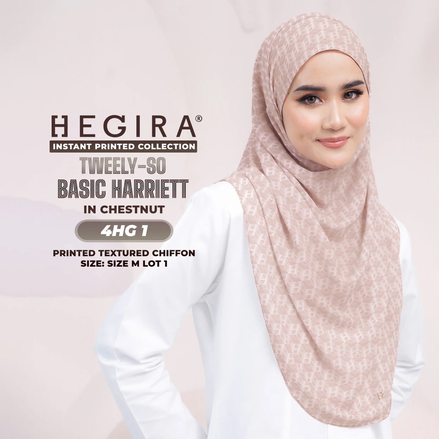 Hegira Inspired TWEELY-SO HARRIET Printed Textured Chiffon Collection (4HG)