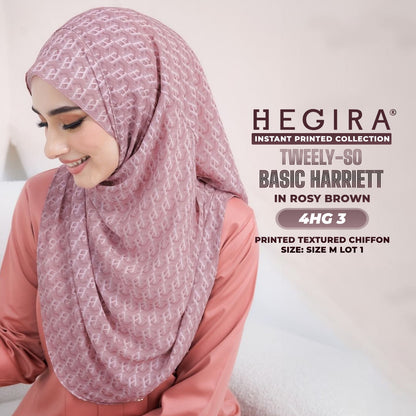 Hegira Inspired TWEELY-SO HARRIET Printed Textured Chiffon Collection (4HG)