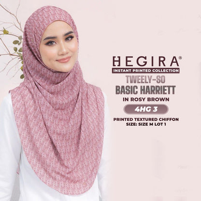 Hegira Inspired TWEELY-SO HARRIET Printed Textured Chiffon Collection (4HG)