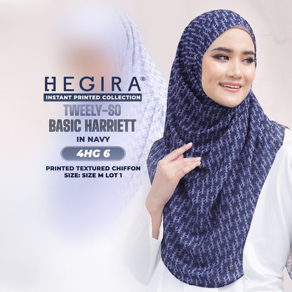 Hegira Inspired TWEELY-SO HARRIET Printed Textured Chiffon Collection (4HG)