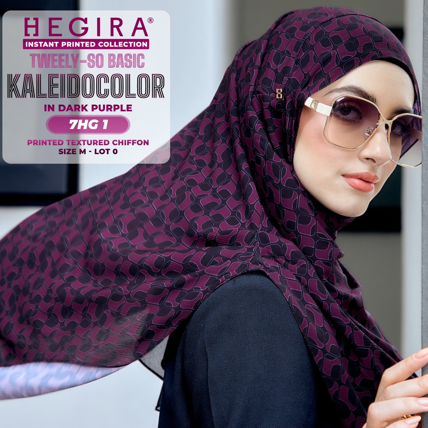 Hegira Hijab Inspired Tweely-So Basic Kaleidocolor Instant Collection (7HG)