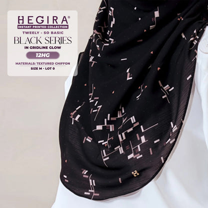 Hegira Hijab Inspired Tweely-So Basic Black Series Instant Collection (9-14HG)