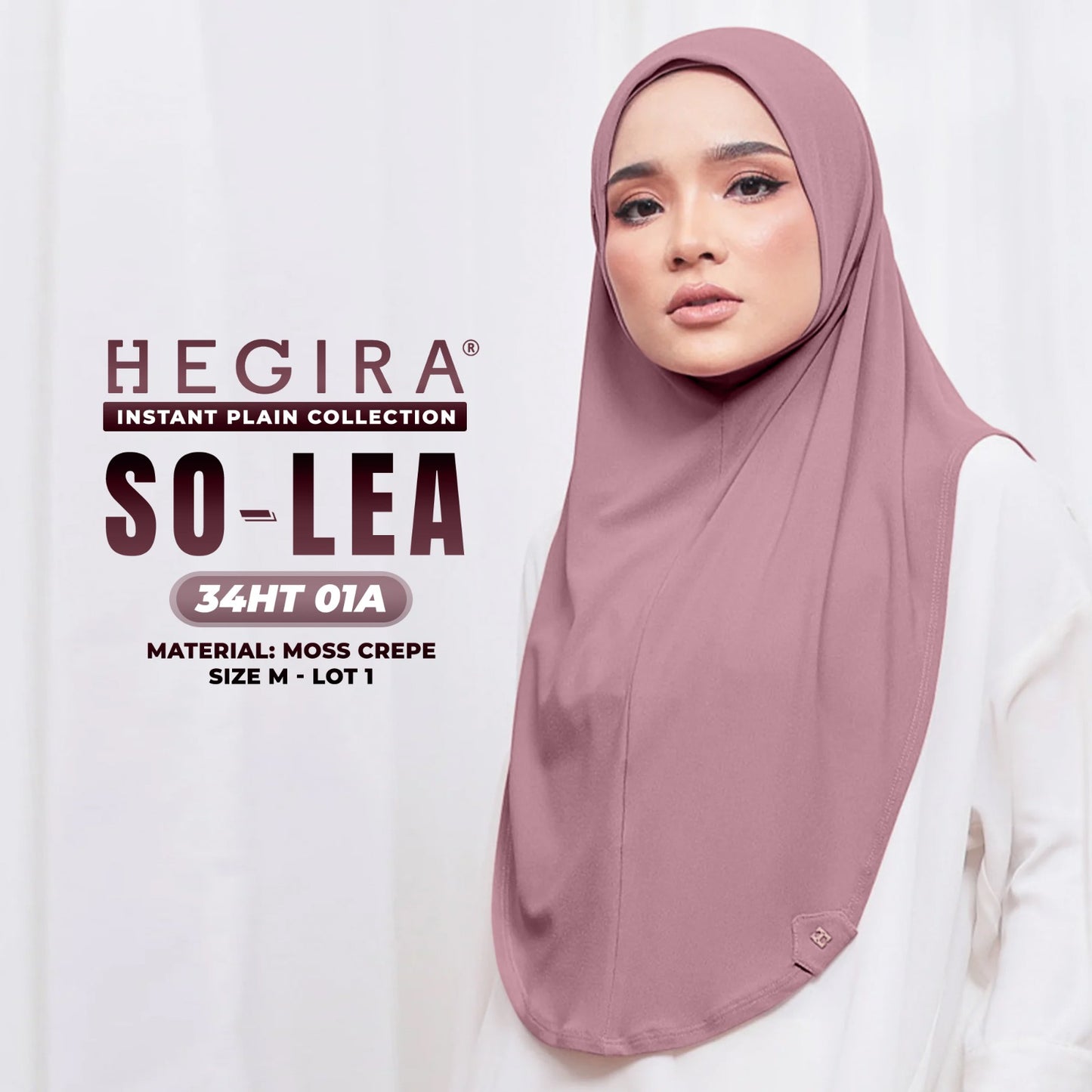 Hegira Hijab Inspired So-Lea Instant Plain Collection (34HT)