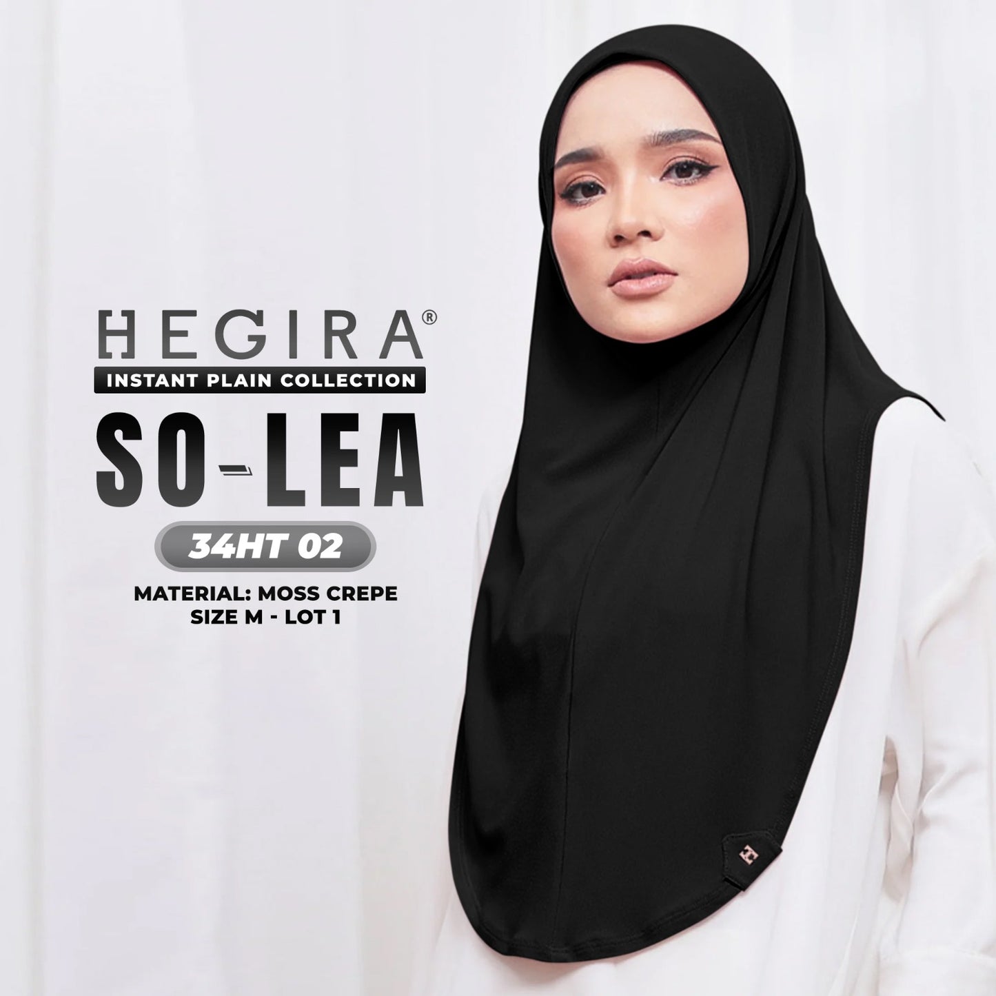 Hegira Hijab Inspired So-Lea Instant Plain Collection (34HT)