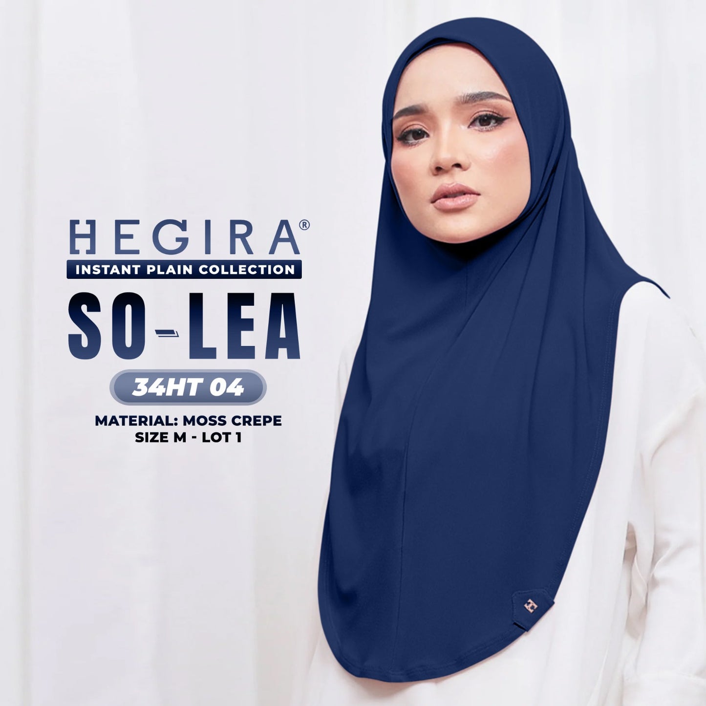 Hegira Hijab Inspired So-Lea Instant Plain Collection (34HT)