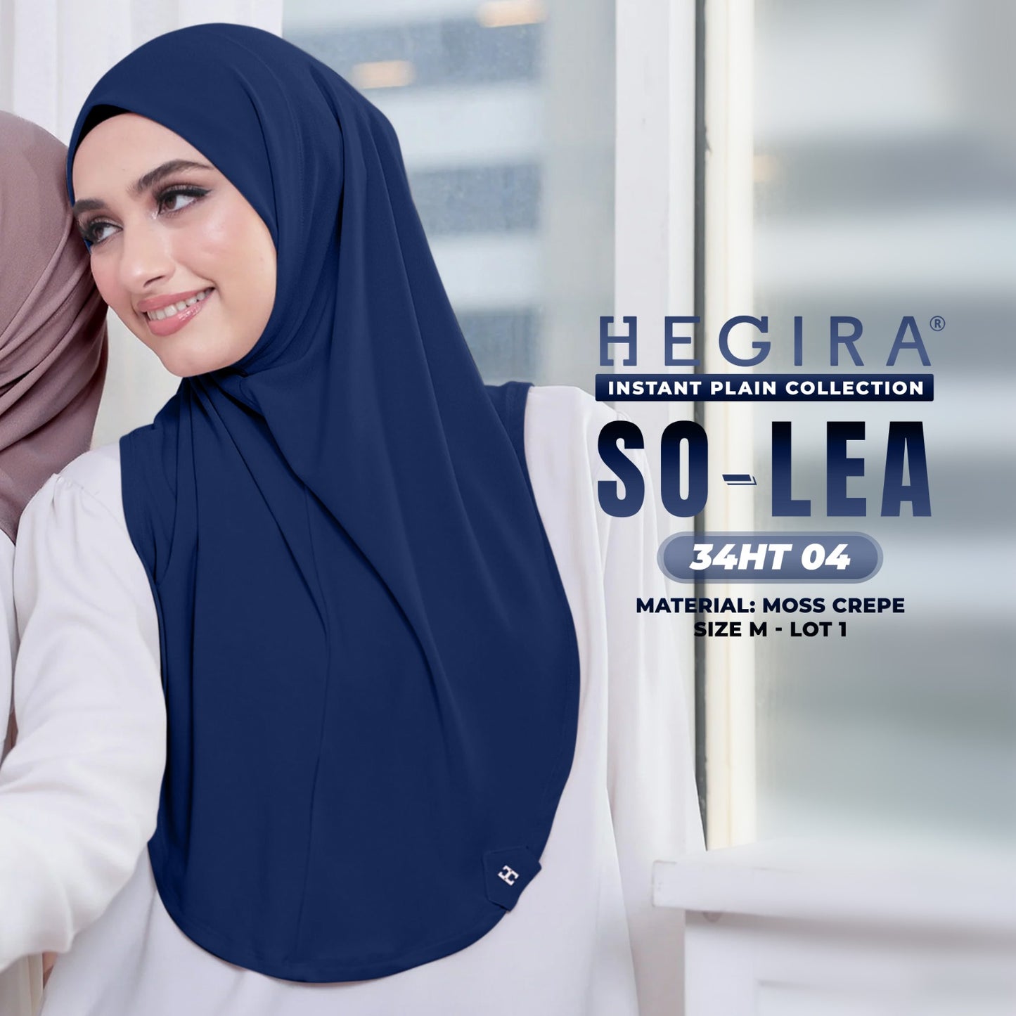 Hegira Hijab Inspired So-Lea Instant Plain Collection (34HT)