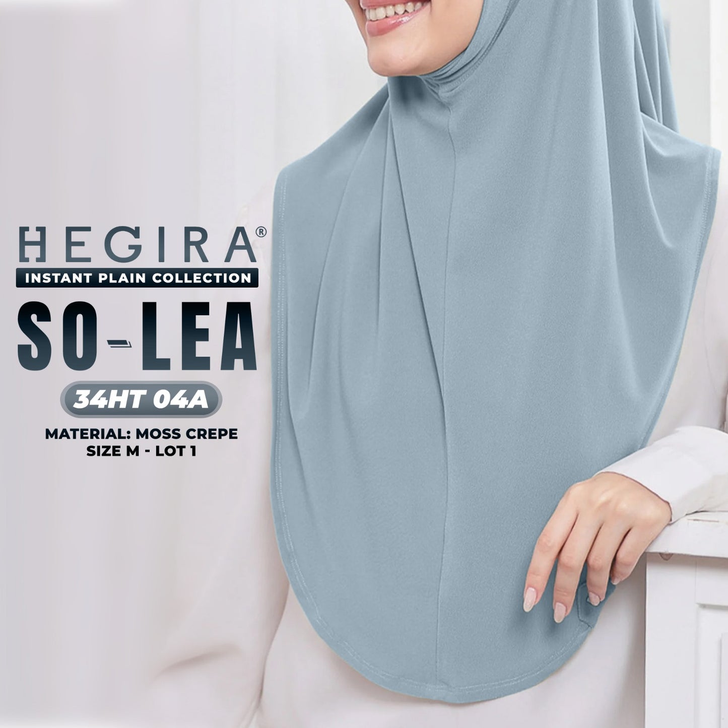 Hegira Hijab Inspired So-Lea Instant Plain Collection (34HT)