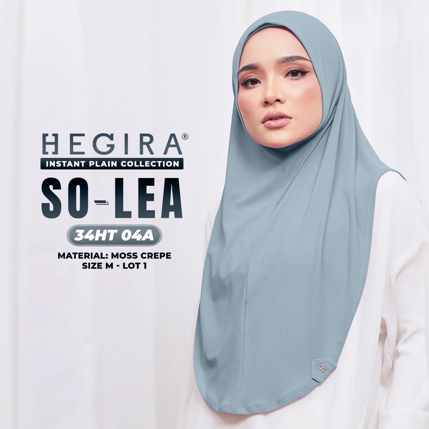 Hegira Hijab Inspired So-Lea Instant Plain Collection (34HT)