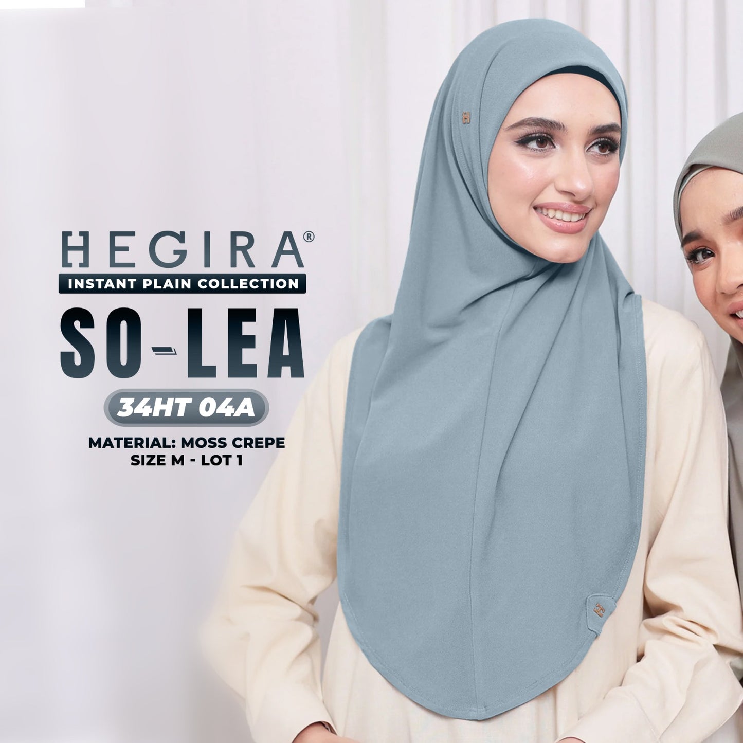 Hegira Hijab Inspired So-Lea Instant Plain Collection (34HT)