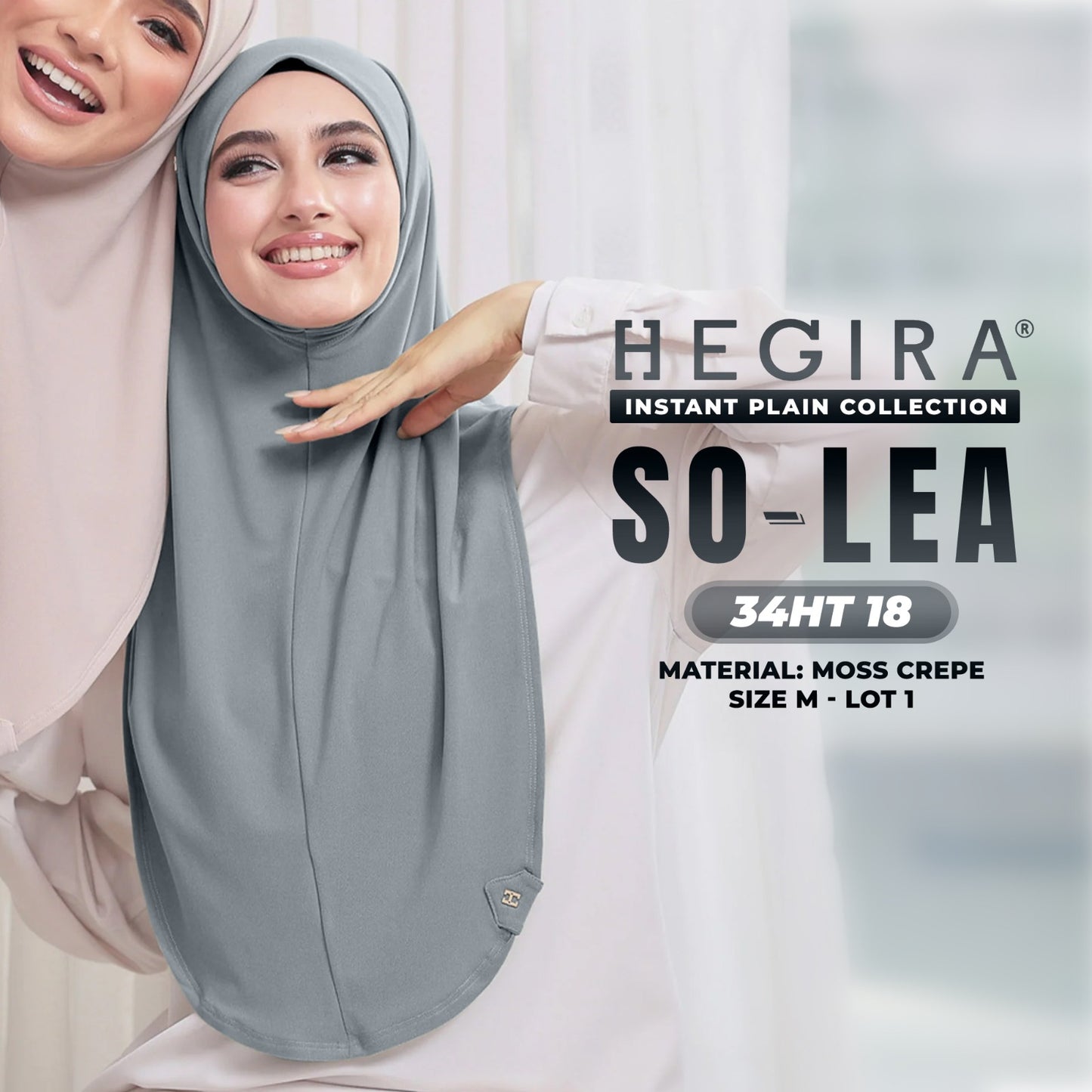 Hegira Hijab Inspired So-Lea Instant Plain Collection (34HT)