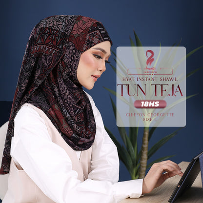 Hyat Hijab Inspired Walinong Sari & Tun Teja Instant Shawl Collection With Box (17-18HS)