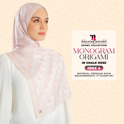 Naelofar Inspired Monogram Origami Shawl Collection (19NX)