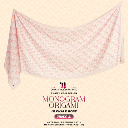 Naelofar Inspired Monogram Origami Shawl Collection (19NX)