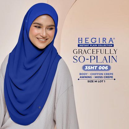 Hegira Hijab Inspired GRACEFULLY-SO Plain Instant Collection (35HT)