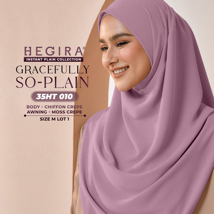 Hegira Hijab Inspired GRACEFULLY-SO Plain Instant Collection (35HT)