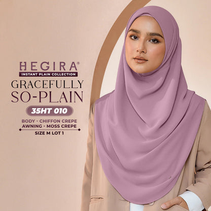 Hegira Hijab Inspired GRACEFULLY-SO Plain Instant Collection (35HT)