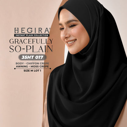 Hegira Hijab Inspired GRACEFULLY-SO Plain Instant Collection (35HT)