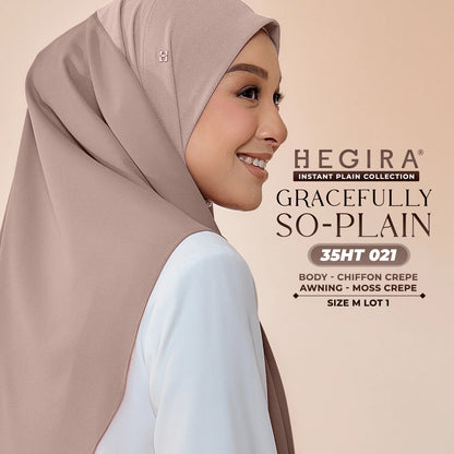 Hegira Hijab Inspired GRACEFULLY-SO Plain Instant Collection (35HT)