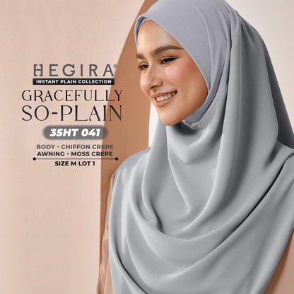 Hegira Hijab Inspired GRACEFULLY-SO Plain Instant Collection (35HT)