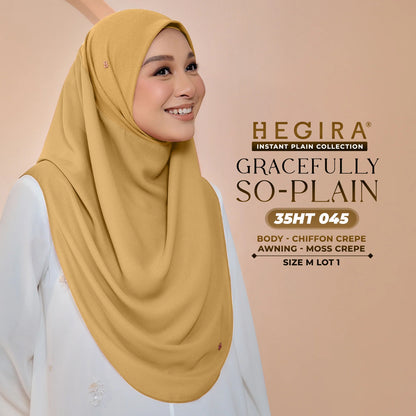 Hegira Hijab Inspired GRACEFULLY-SO Plain Instant Collection (35HT)