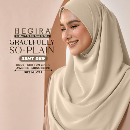 Hegira Hijab Inspired GRACEFULLY-SO Plain Instant Collection (35HT)