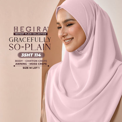 Hegira Hijab Inspired GRACEFULLY-SO Plain Instant Collection (35HT)