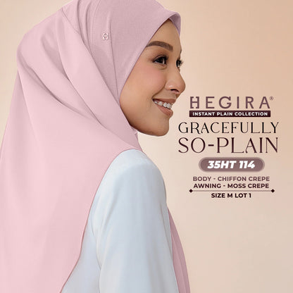 Hegira Hijab Inspired GRACEFULLY-SO Plain Instant Collection (35HT)