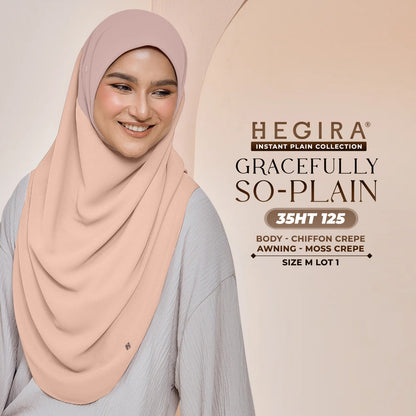 Hegira Hijab Inspired GRACEFULLY-SO Plain Instant Collection (35HT)