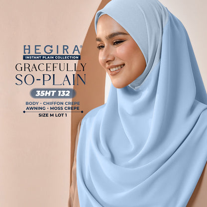 Hegira Hijab Inspired GRACEFULLY-SO Plain Instant Collection (35HT)