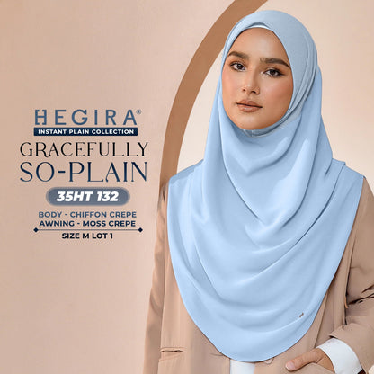 Hegira Hijab Inspired GRACEFULLY-SO Plain Instant Collection (35HT)