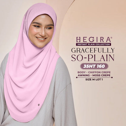 Hegira Hijab Inspired GRACEFULLY-SO Plain Instant Collection (35HT)