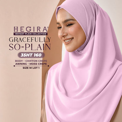 Hegira Hijab Inspired GRACEFULLY-SO Plain Instant Collection (35HT)